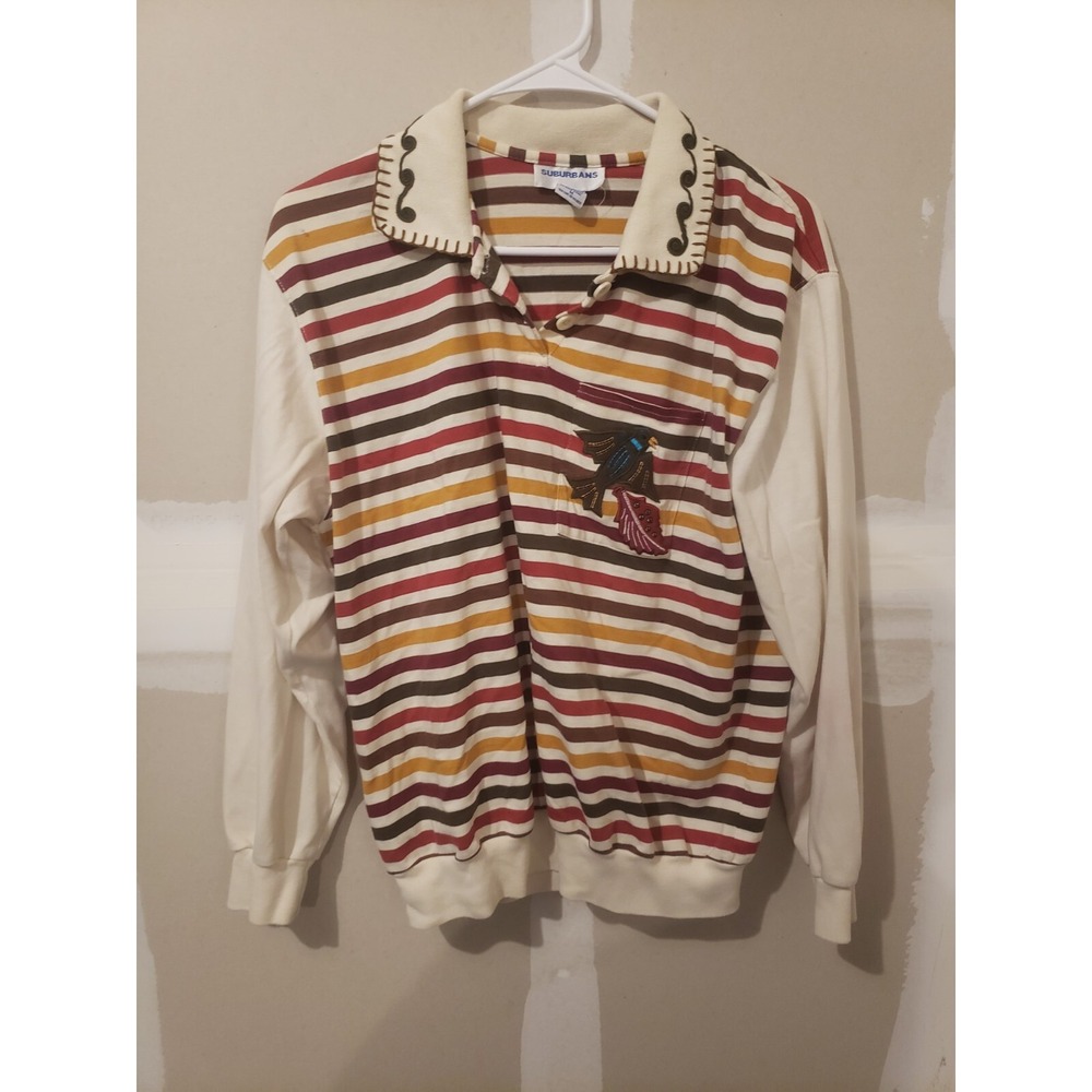 Vintage Womens Surburban Sweater Bird Duck size M